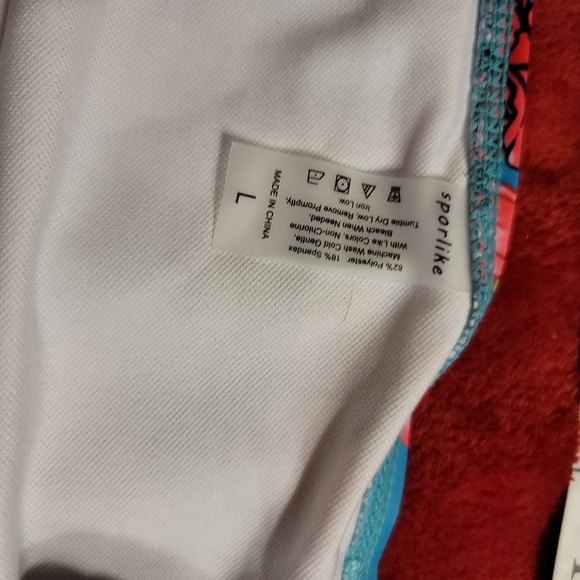 NWT WOMENS RUFFLE HIGH WAIST Swimsuit Two Piece Push Up Tropical Print Bikini - Picture 9 of 10